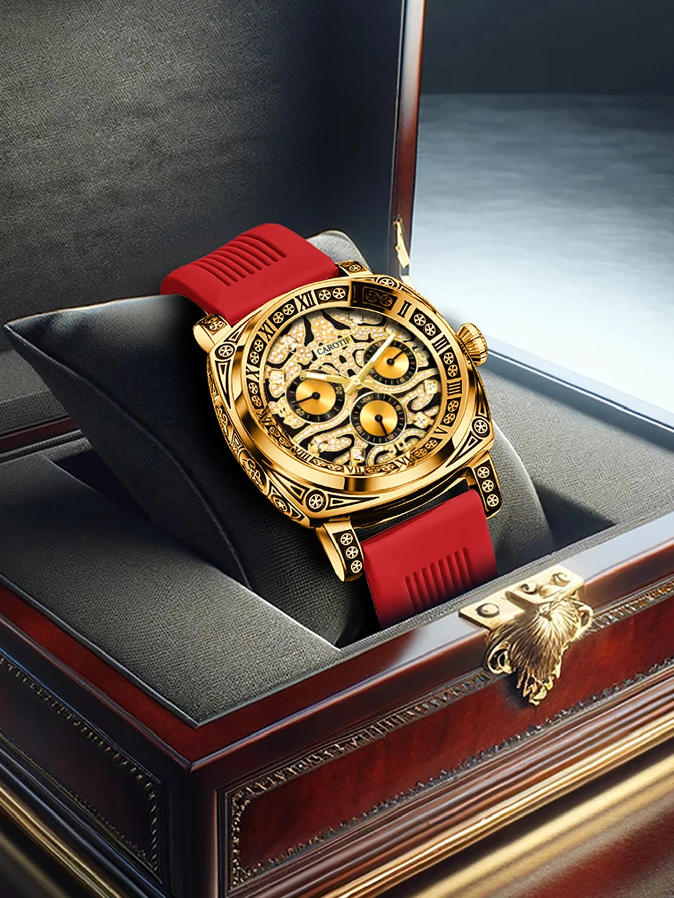 Red Business Tiger Face Watch