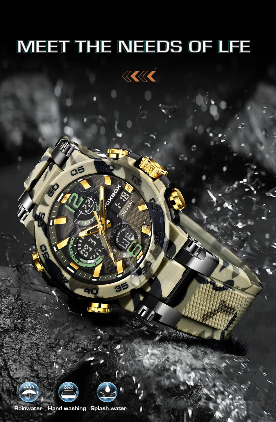 Sports Digital Military Watch