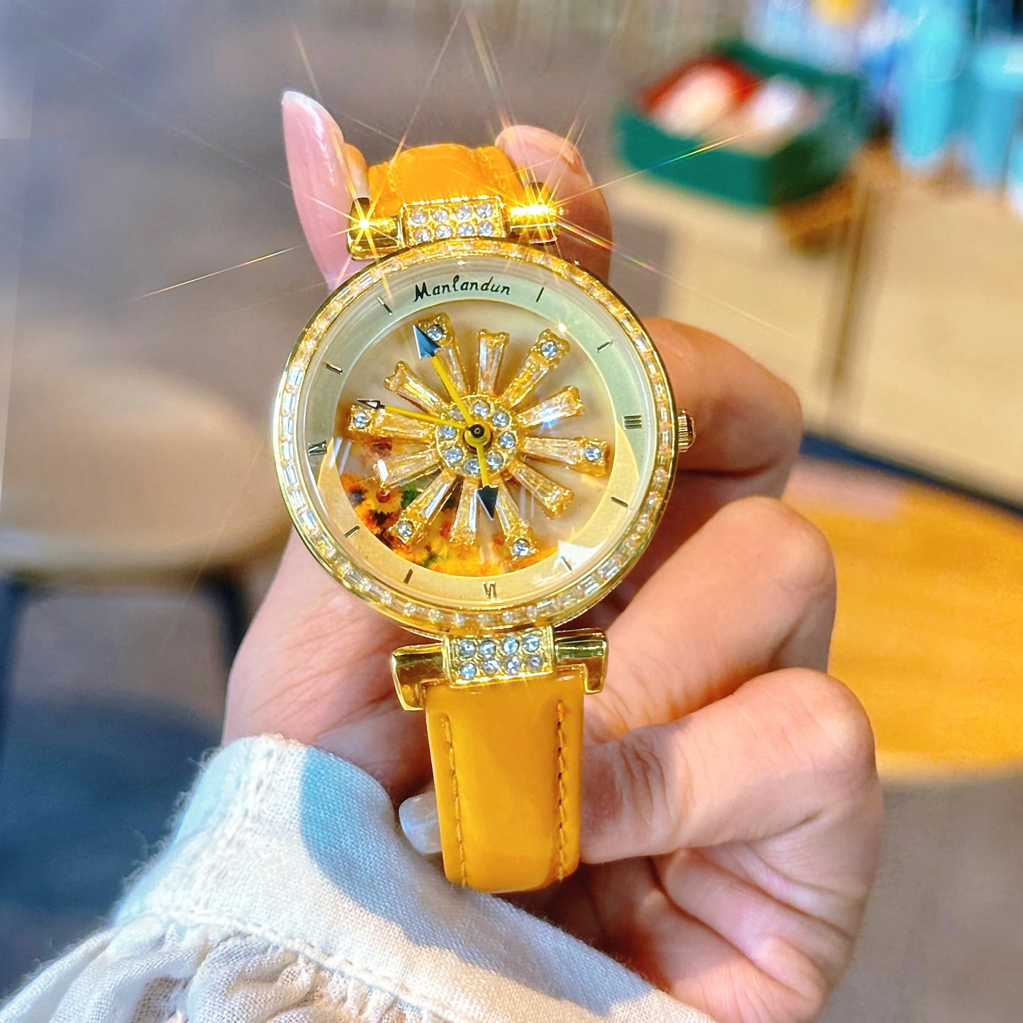 Sunflower Diamond Watch