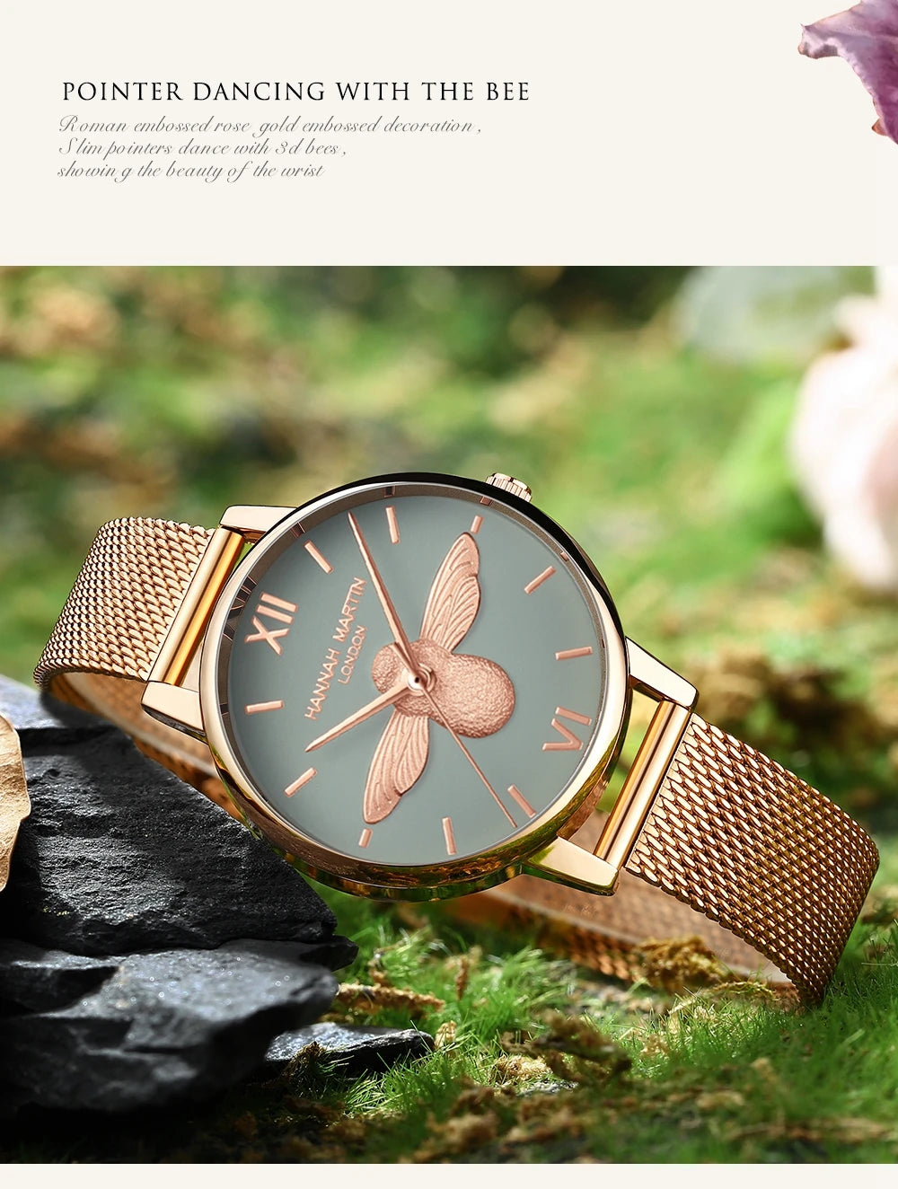 Golden Bee Watch by Hannah Martin London