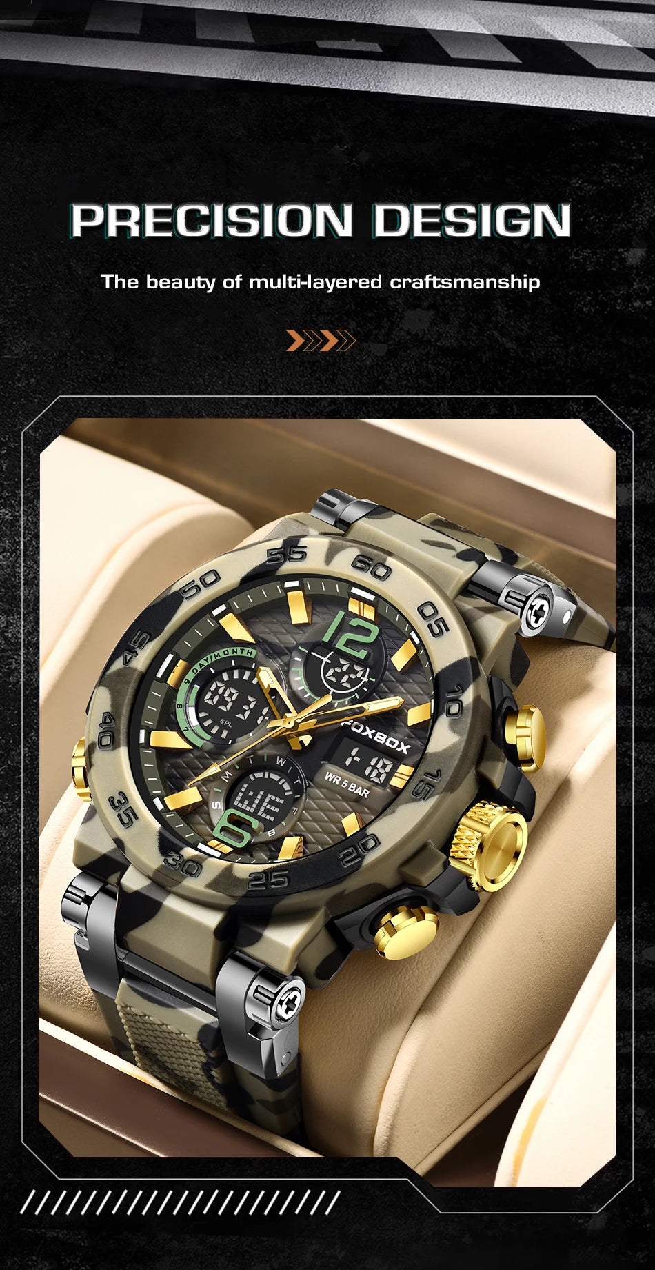 Sports Digital Military Watch