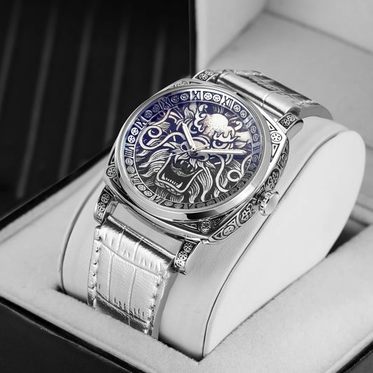 Engraved Vintage Dragon  Watch