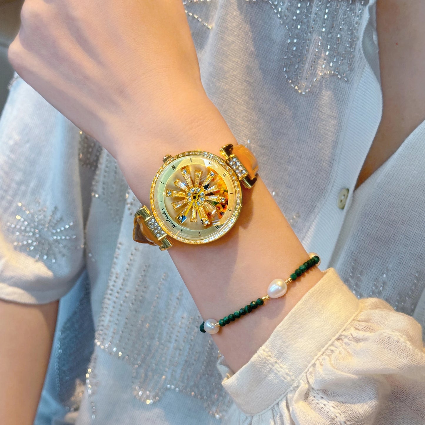 Sunflower Diamond Watch