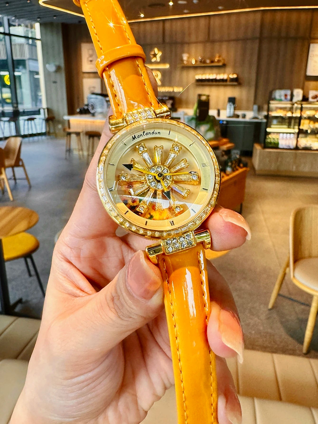 Sunflower Diamond Watch