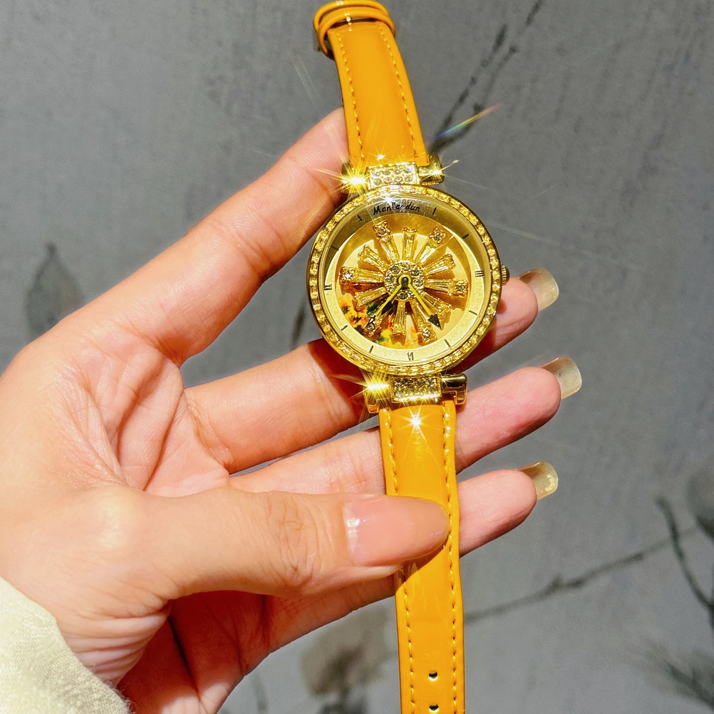 Sunflower Diamond Watch